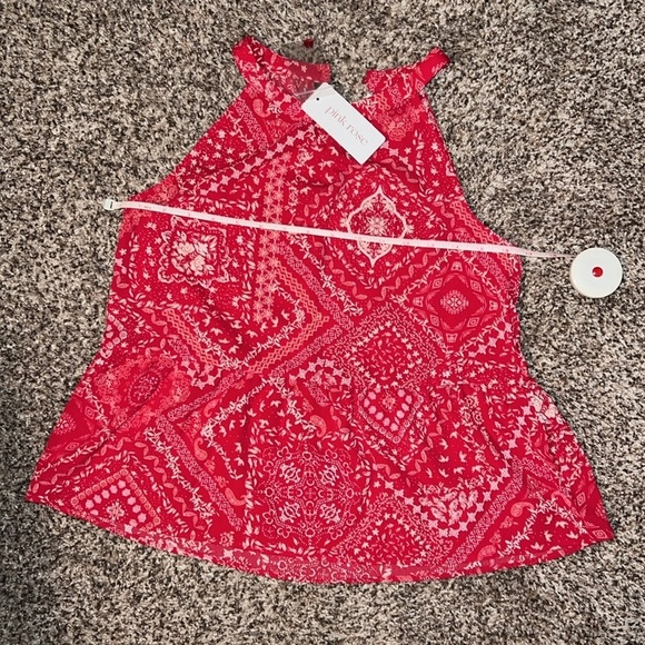 NWT Red halter blouse. - Picture 4 of 8